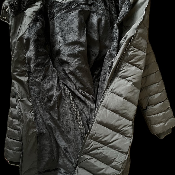 Seraphine Maternity Belted Down Jacket Size 12 - Picture 2 of 3